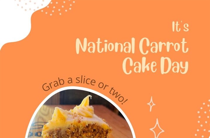 House made Carrot Cake. While supplies last.