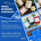 Today is the day! Small Business Saturday 🍽️🍺🛍️ Stop in between 12pm - 3PM to see our friends Semper Lumen Candles, LLC setup in...