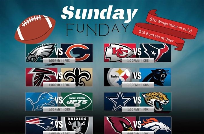 ⚽️After Soccer/Football we’ve got American Football on all day! 🏈

🍗Wings and Beer Specials🍺

⚫️✨Steelers 1pm on the Big Screen!

…………………………………………………………….
#thefairportvillageinn #eatlocal #supportlocalbusiness #smallbusinessowner #fairportny #fvi #fairportvillageinn #FVI #sundayfunday #thefvi #supportlocal #supportsmallbusiness #Fairport #FairportNY #SupportSmallBusiness #blackandyellow #terribletowel #Steelers #SteelersNation #steelersfootball #steelersfan