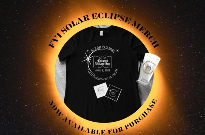 Hurry and grab your FVI Branded Eclipse merch while supplies last! See your server or bartender to purchase.