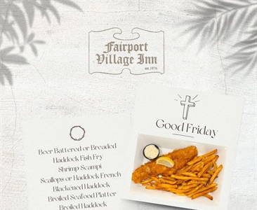🌿Give us a call for your Good Friday reservations. ⛪️

103 N. Main Street
585-388-0112
thefvi.com