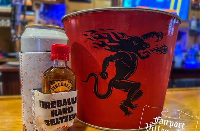 Fireball promo going on now!! Who doesn’t need a Fireball piggyback koozie?? Get yours now until 4pm!!! Bucket of fun!! Let’s goooooo!!!!