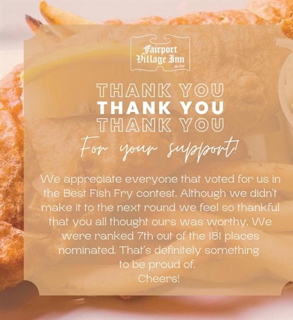 A post from Fairport Village Inn