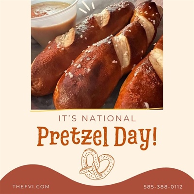 🥨 Celebrate Pretzel Day with our  Jumbo Pretzel Sticks and Beer Cheese! 
🥨
🥨
🥨
🥨
🥨
🥨
🥨
🥨
#pretzelday🥨 #nationalpretzelday #fvi #thefvi #Fairport #fairportvillageinn #supportlocalbusiness