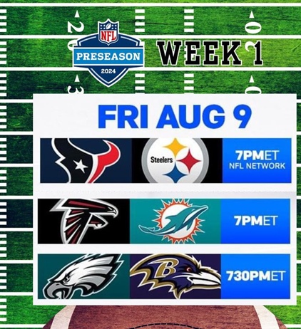 🏈 NFL Preseason Day 2 Action at Fairport Village Inn!
