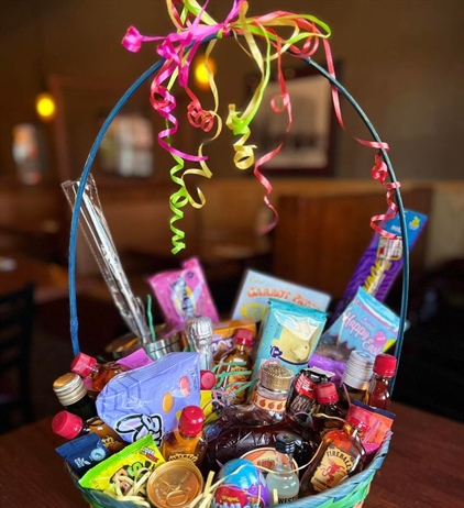 🐰Easter Basket Raffle. 🎟️ Every drink ordered gets a ticket entered to win the “adult” basket. Easter Bunny will pick the winner at 6pm.