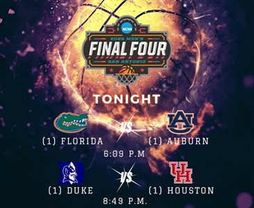 🏀 March Madness Final Four Tonight!