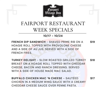 🍴 Fairport Restaurant Week starts today!!