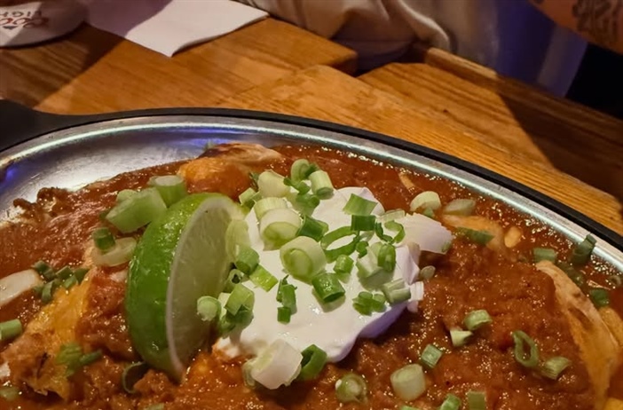 New menu item alert‼️ Chicken Enchiladas 🤌🏻 Available weekly Tuesday through Saturday from 5pm - 10pm