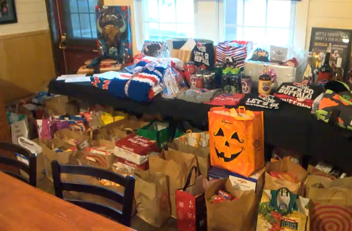 Bills Mafia gathers at Fairport Village Inn for gameday food drive