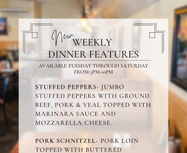🍴 Introducing Chef Joe’s Weekly Dinner Features!