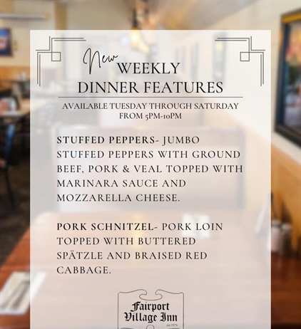 🍴 Introducing Chef Joe’s Weekly Dinner Features!