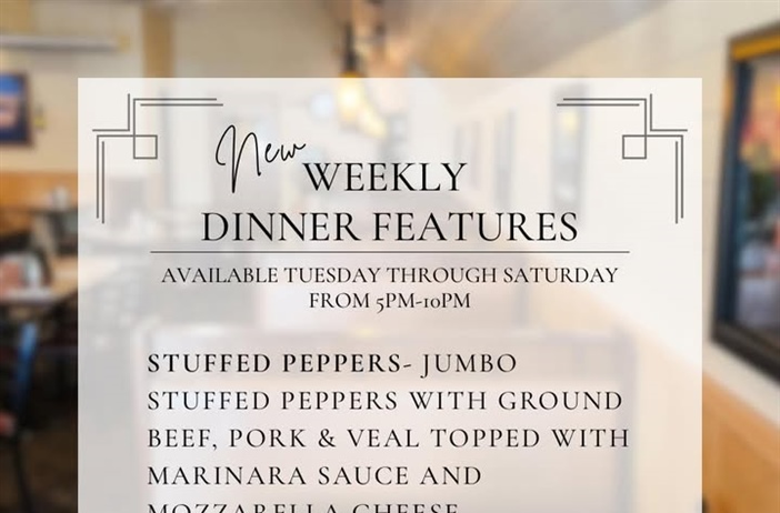 🍴 Introducing Chef Joe’s Weekly Dinner Features!