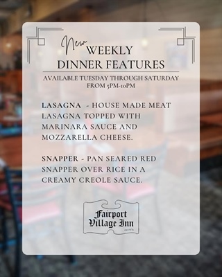 ✨ New Week, New Dinner Specials!