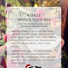 🍽️ 🎄Chef Joe’s Christmas Week Features 🎄 🍽️