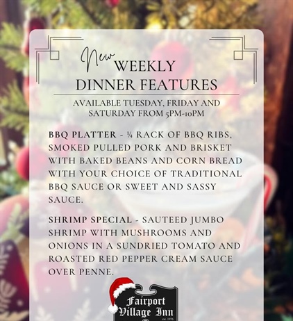 🍽️ 🎄Chef Joe’s Christmas Week Features 🎄 🍽️